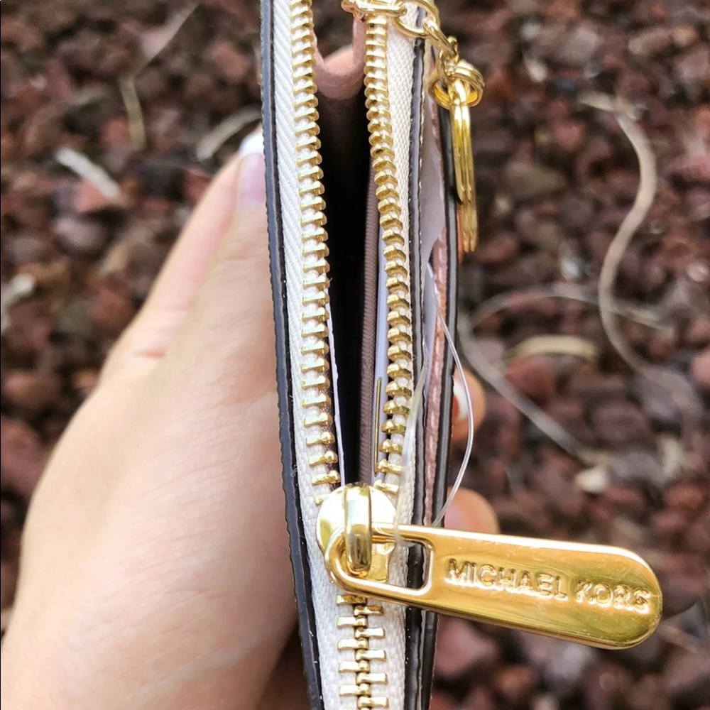 🌸NWT Michael Kors Key Ring Card Holder Pink - Picture 5 of 7